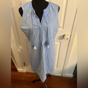 Vineyard Vines Blue Tunic Dress size medium